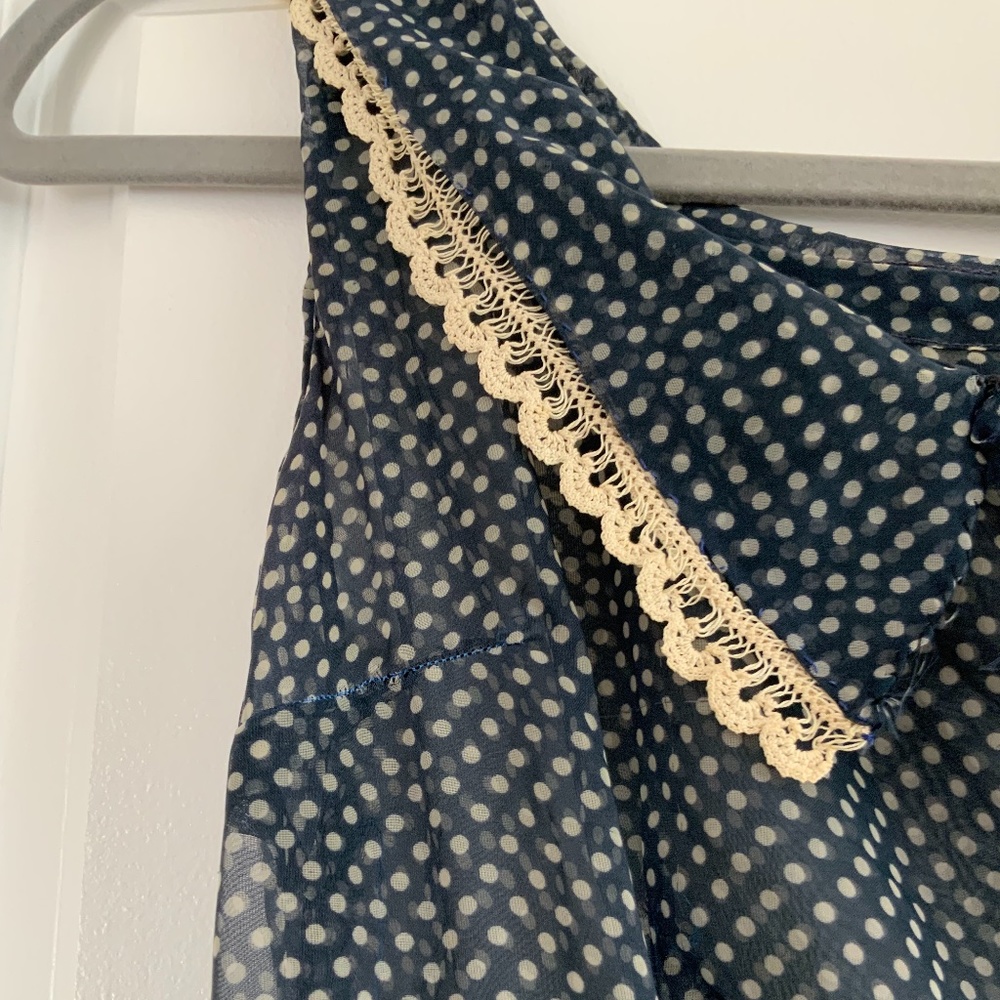 Sheer vintage polka-dot maxi dress - Picture 3 of 3